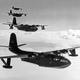 The Philippine Mars, Marianas Mars, Hawaii Mars, and Caroline Mars of US Navy transport squadron VR-2 in flight circa 1947 (US Navy)